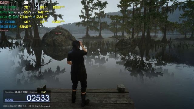 RTX 2080 FINAL FANTASY XV 2160p/4K | 2160p/4K/High Settings | Frame Rate Benchmark Test смотреть онлайн