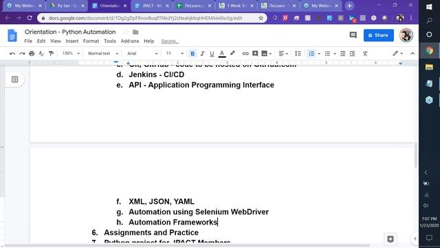 SDET Python Programming, API, Automation, CI CD - Orientation Session - Jan 2020 смотреть онлайн
