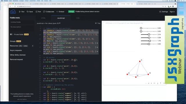JSXGraph webinar – Advanced JSXGraph (vol 7) смотреть онлайн