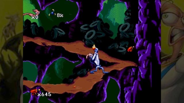 Earthworm Jim - Game Over (Sega Genesis) смотреть онлайн