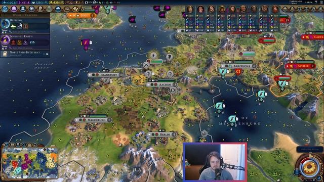 CIV 6 AI MARCH MADNESS! - Korea ZOOMING through the Tech Tree! Can the other AI stop her? смотреть онлайн