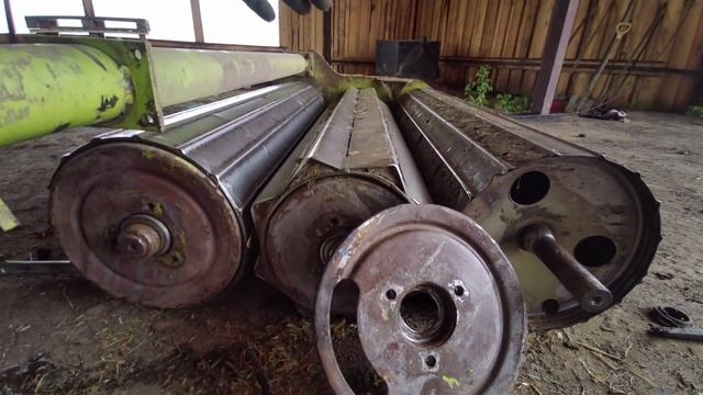 Снятие сегмента пресс-подборщика Claas Rollant 250RC