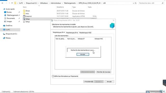 Installation imprimante Canon iR ADV Windows смотреть онлайн