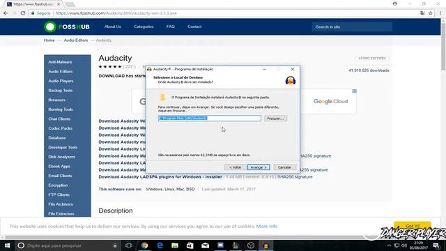 Como Baixar e Instalar o Audacity {V.2.1.3} 2017 смотреть онлайн