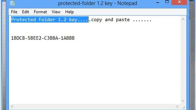 Protected Folder 1.2 Serial Key смотреть онлайн
