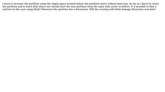 Resize partition with fdisk without data loss смотреть онлайн