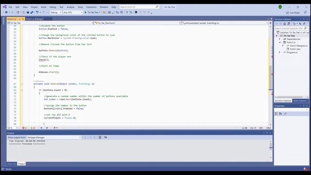 C# - Tic Tac Toe Game with AI in C# Windows Forms App смотреть онлайн