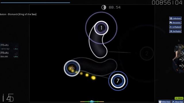 OSU! Sabaton - Bismarck смотреть онлайн
