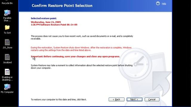 How to perform a System Restore in Windows XP смотреть онлайн