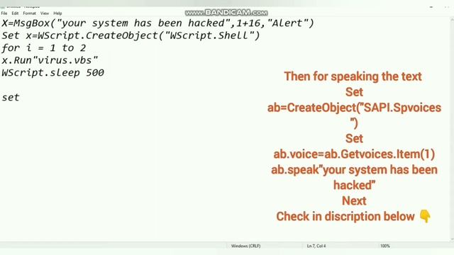 creating virus file | using notepad | commands in discriptions | below смотреть онлайн