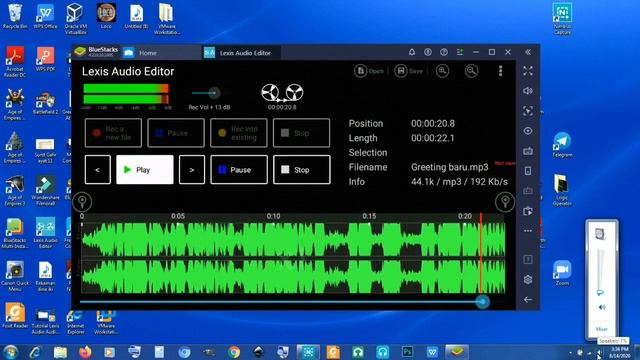 Increase sound from recorded sound from Windows Sound Recorder file with LEXIS AUDIO EDITOR смотреть онлайн