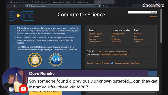 Target Asteroids! & BOINC