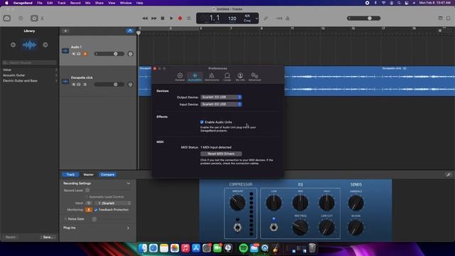 Recording Vocals via External Microphone in Garageband - Oakland University Docapella Tutorial смотреть онлайн