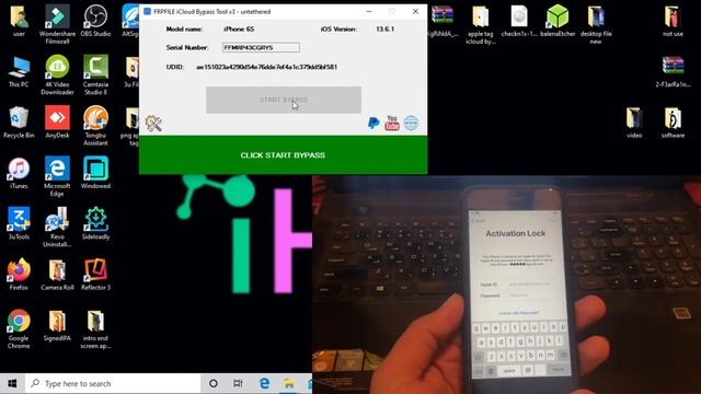 iCloud_Bypass_iOS_13.6.1_To_iOS_12.4.8_Untethered__Free_Windows_Bypass_iOS_12_13 #icloud_remove смотреть онлайн