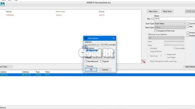 How to get no clip in geometry dash with cheat engine (MUSIC MADE BY GROOVYDOMINOES52) смотреть онлайн