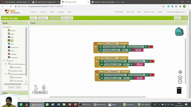 How to use CheckBox & Button in MIT App Inventor to make background colour changing applications- S смотреть онлайн