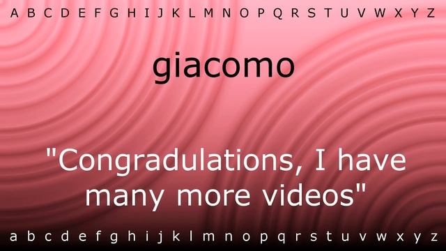 How to pronounce 'giacomo' with Zira.mp4 смотреть онлайн
