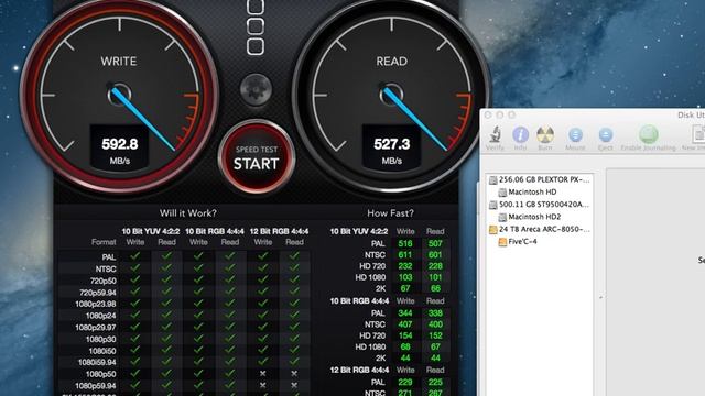 Areca ARC-8050 32TB Raid6 Thunderbolt смотреть онлайн