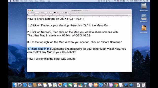 How To Share Screens in Mac OS X (Any Version) смотреть онлайн