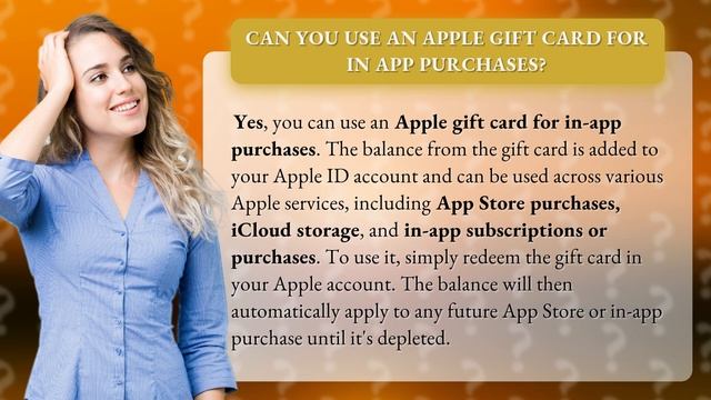 Can you use an Apple gift card for in app purchases? смотреть онлайн
