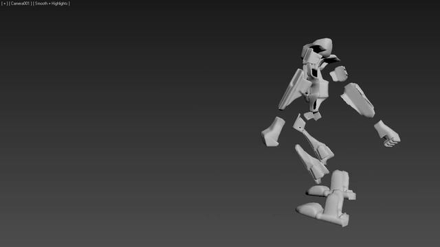 Robot in 3ds MAX смотреть онлайн