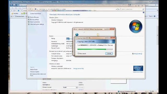 Windows7sp1install.wmv смотреть онлайн