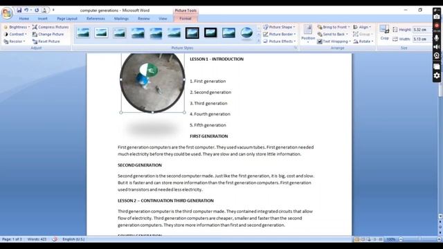 Exp44: How would you align or position a picture within a page in Microsoft Word 2007 смотреть онлайн