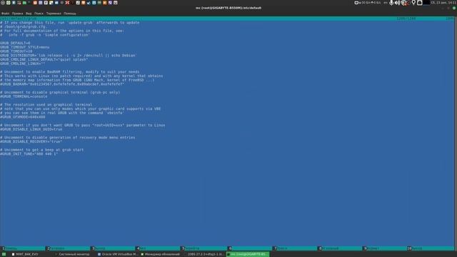 Linux Mint на ядре 6.5 и баг с Virtual Box, настраиваю отображение меню GRUB | Шпаргалка на YouTube смотреть онлайн