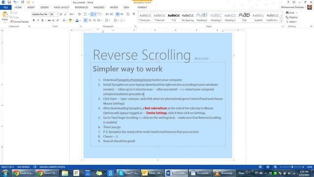 Windows to Mac - Easy Reverse Scrolling - Synaptics смотреть онлайн