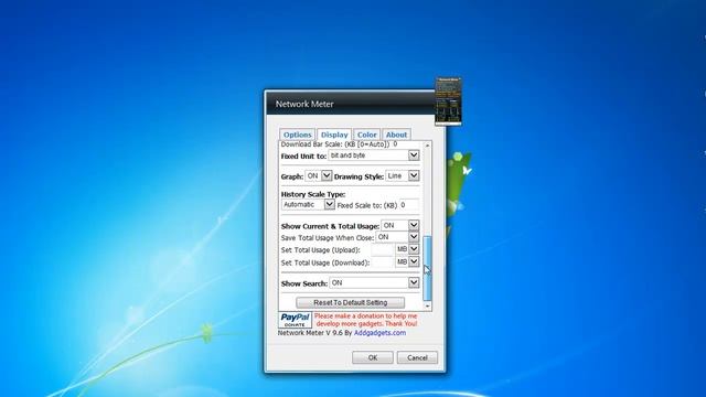 Network Meter 9 6 Widget for Windows 7 смотреть онлайн
