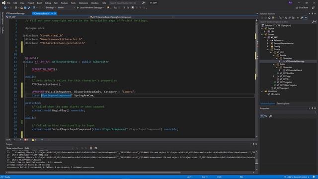C++ Character Header Implementation UE4 / Unreal Engine 4 C++ смотреть онлайн