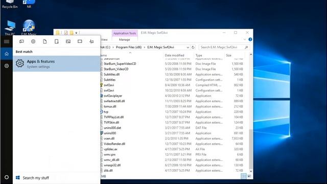 Uninstall E.M. Magic Swf2Avi in Windows 10 смотреть онлайн