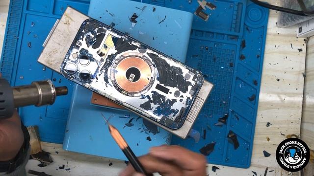 iPhone 12 Pro Max Back Glass Broken Restoration Destroyed/back glass cracked смотреть онлайн