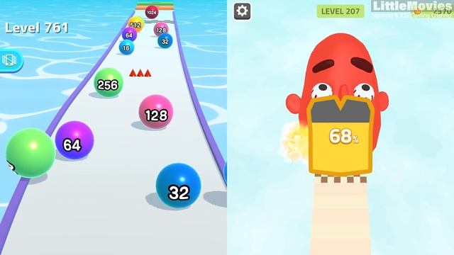 Ball Run 2048 | Sandwich Runner - All Level Gameplay Android,iOS - NEW GIGA APK UPDATE смотреть онлайн