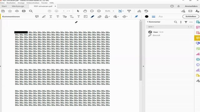 PDF Dokument Text schwärzen oder löschen –Textstellen unkenntlich machen kostenlos mit Adobe Reader смотреть онлайн