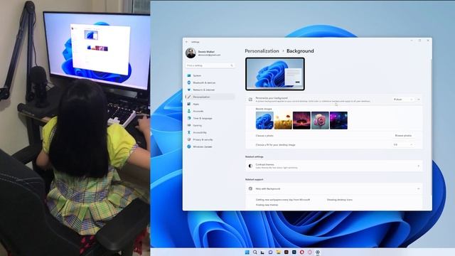How To Change Desktop Wallpaper on Windows 11 смотреть онлайн