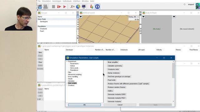 Framsticks tutorial #10: Scripting – custom procedures and macros смотреть онлайн