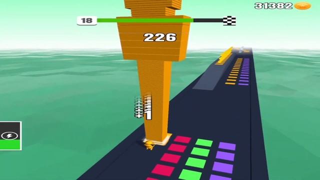 Stack Colors - All levels gameplay walkthrough android ios Level 18 смотреть онлайн