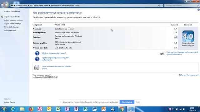 Windows 7 (Check Your PC Performance) By Rating смотреть онлайн
