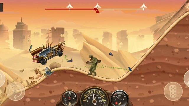Zombie Hill Racing: Earn to climb apocalypse Android/iOS Gameplay part 1 Stage 1-1 to 1-3 Max Updat смотреть онлайн