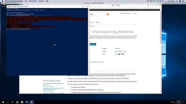 Exchange 2019: Check the size of the log directories смотреть онлайн