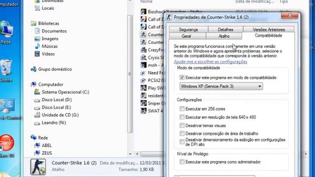 Rodar Counter Striker cs 16 no Windows 7 e Windows vista 32 e 64 Bits смотреть онлайн