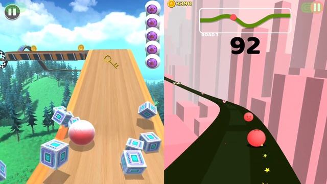 Sky Rolling Ball 3D Vs Color Road - Android iOS Gameplay Walkthrough - Mobile Games - 199 смотреть онлайн