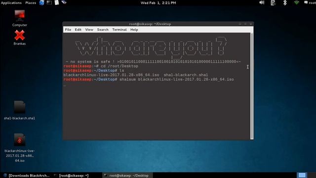 How To Verification Hash Code On Terminal Linux