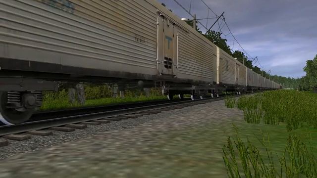 ВЛ10-1462 С Грузовым Поездом В Trainz Simulator 2012