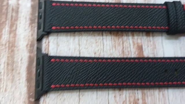 Black Epsom Leather Strap For Apple Watch Series 7 (45mm) смотреть онлайн