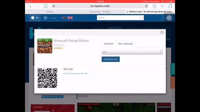 How to download minecraft pe and airshou смотреть онлайн