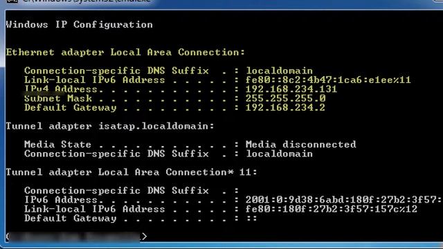 Check your IP address from the command prompt смотреть онлайн