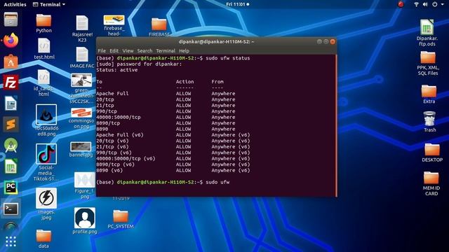 How to Start/Stop and Enable/Disable Firewall ubuntu смотреть онлайн