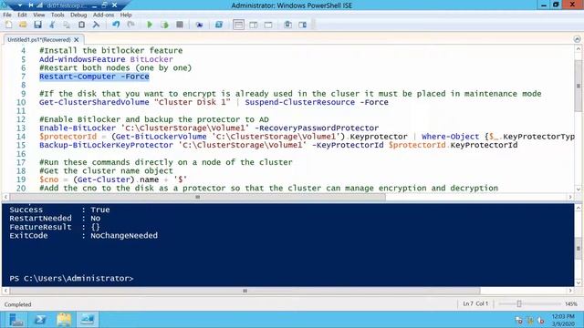 Encrypt Cluster Shared Volumes with Powershell on Windows Server 2012 смотреть онлайн